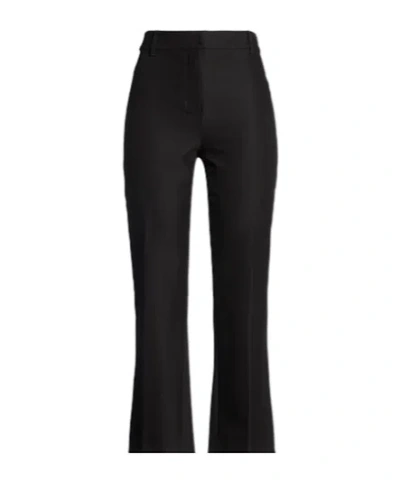 Max Mara Elastic Boot-shaped Pants In Black
