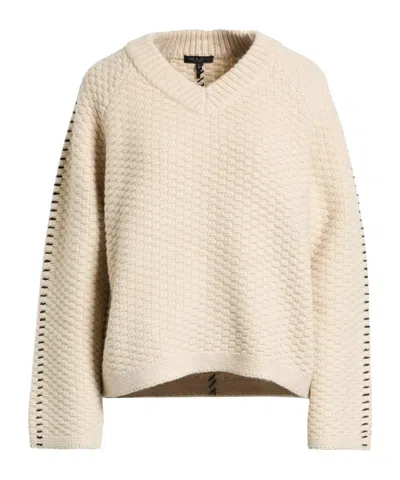 Rag & Bone Plain Colour Jumpers In Neutral