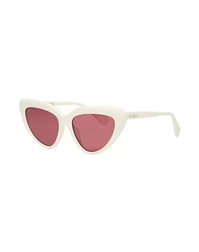 Maxco. Cat-eye Sunglasses In White