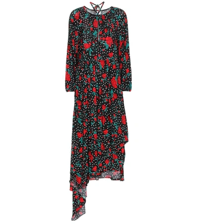 Shop Vetements Printed Stretch-jersey Dress In Llack
