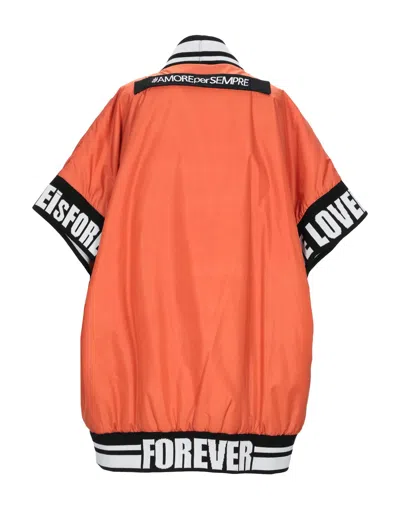 Dolce & Gabbana Solid Color Short-sleeve Cardigan In Orange