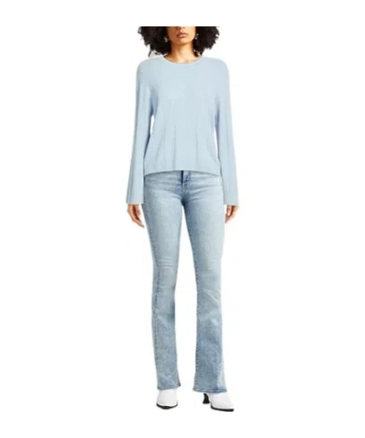 Rag & Bone Solid Cashmere Knit Top In Blue
