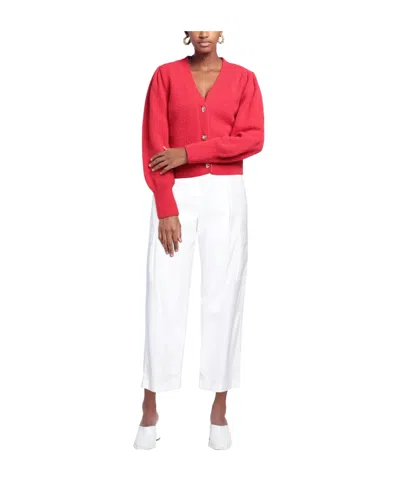 Max Mara Solid Casual Pants In White