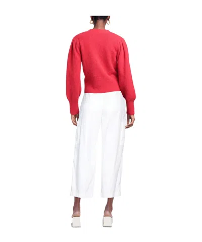 Max Mara Solid Casual Pants In White