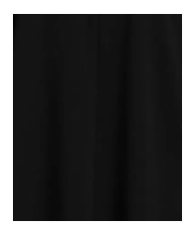 Max Mara Solid Long-sleeve Dress In Black