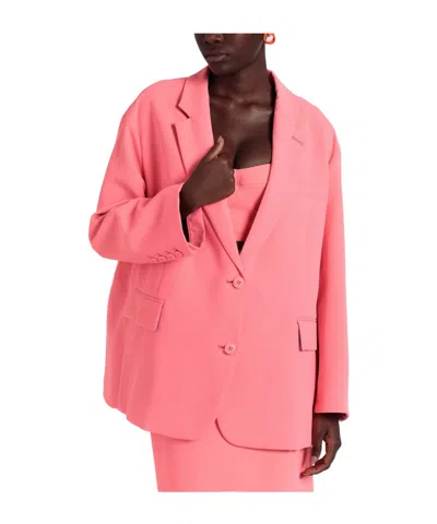 Maxco. Solid Color Blazers In Pink