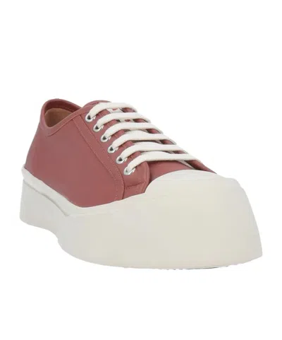 Marni Minimalist Low-top Leather Shoes In Multi