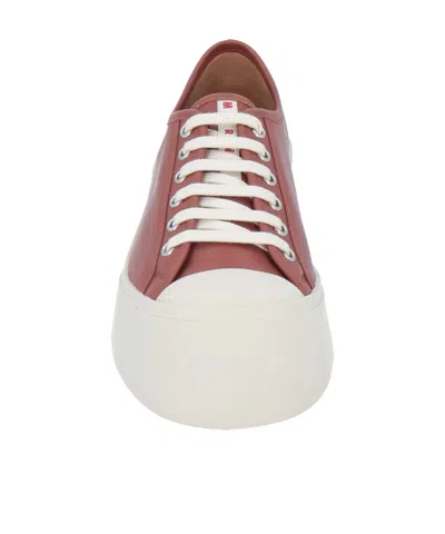 Marni Minimalist Low-top Leather Shoes In Multi
