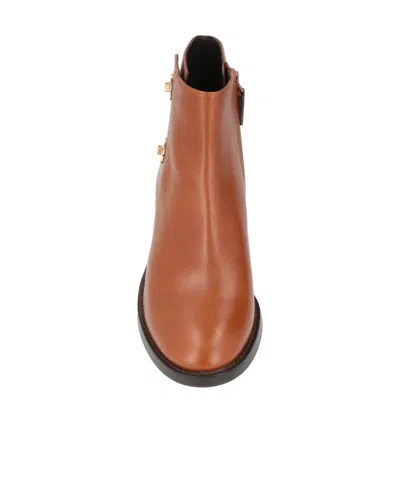 Tory Burch Simple Round-toe Ankle Boots In Multi