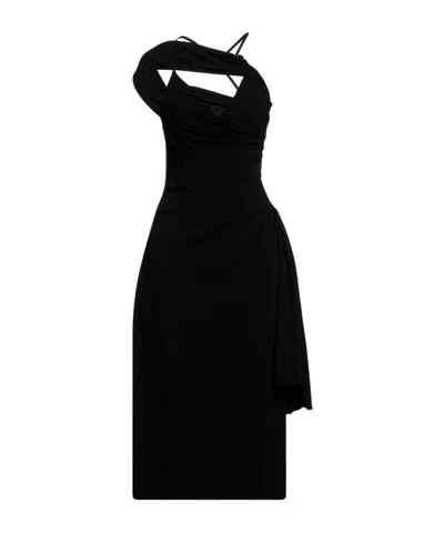 Jacquemus La Robe Abanada In Black