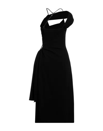 Jacquemus La Robe Abanada In Black