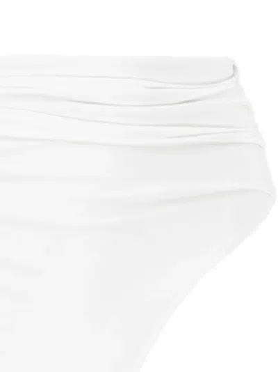 Jacquemus The Drapeado Bikini Bottoms In White