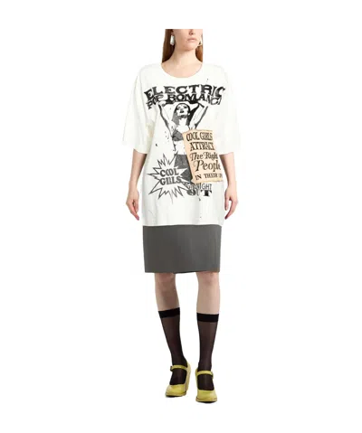 Dolce & Gabbana Loose-fitting Printed T-shirt In White