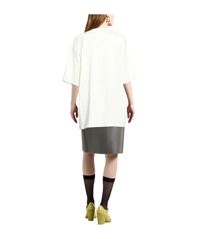 Dolce & Gabbana Loose-fitting Printed T-shirt In White