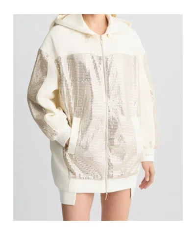 Liu •jo Sequinned Parka In White