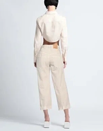 Isabel Marant Solid Minimal Straight Leg Jeans In Neutral