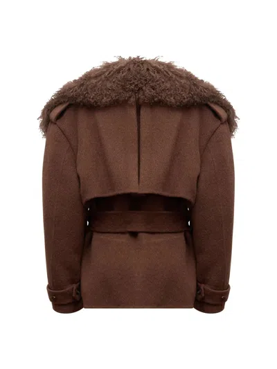 Giuseppe Di Morabito Short Coat In Brown