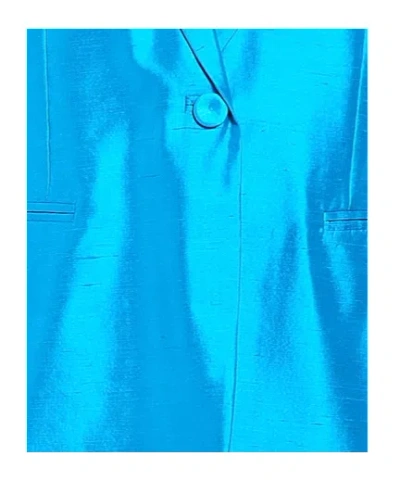 Max Mara Minimalist Blazer In Blue