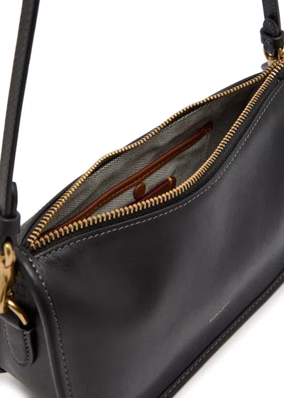 Coach Leather Shoulder Bag In Black
