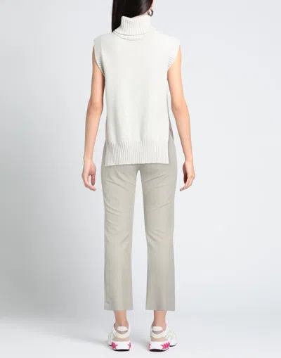 Max Mara Solid Twill Stretch Pants In Purple