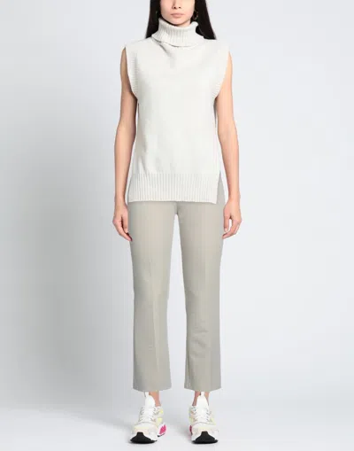 Max Mara Solid Twill Stretch Pants In Purple