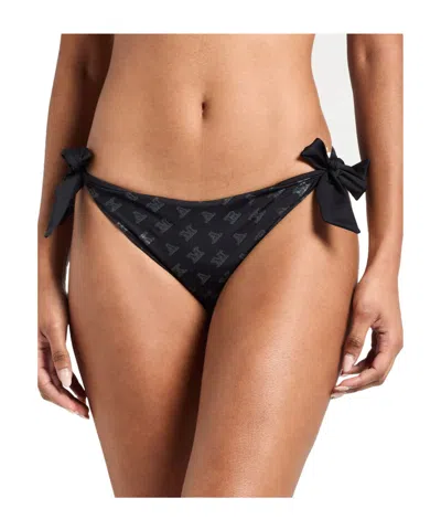 Max Mara Logo-print Bikinis In Black