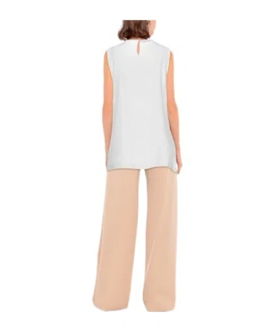 Dolce & Gabbana Minimal Solid Sleeveless Top In White