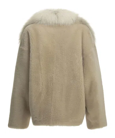 Blancha Long-sleeve Jacket In Gold