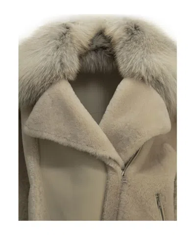 Blancha Long-sleeve Jacket In Gold