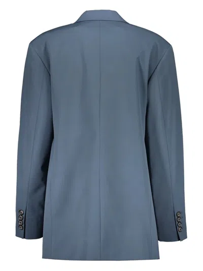 Low Classic Single-breasted Blazer In Blue