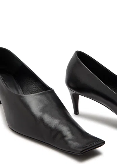 Khaite Solid Leather Pumps In Black