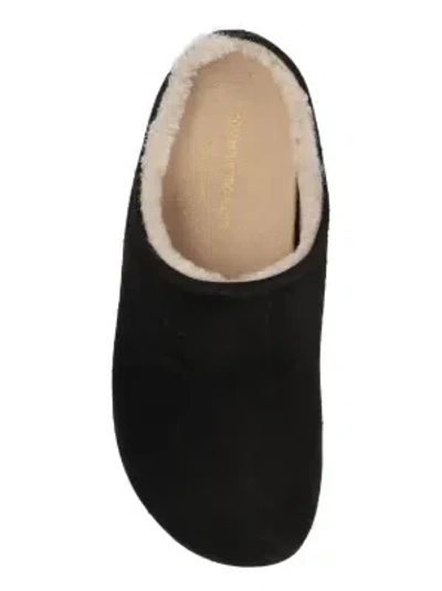 Common Projects Shearling Clogs In Black
