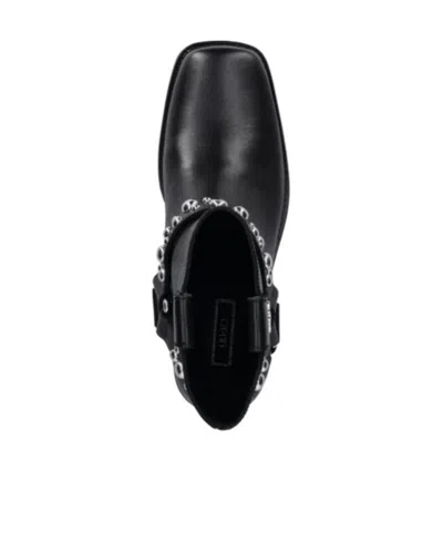 Liu •jo Studded-strap Boots In Black
