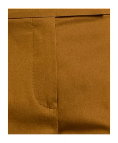 Max Mara Fitted Bootcut Trousers In Brown