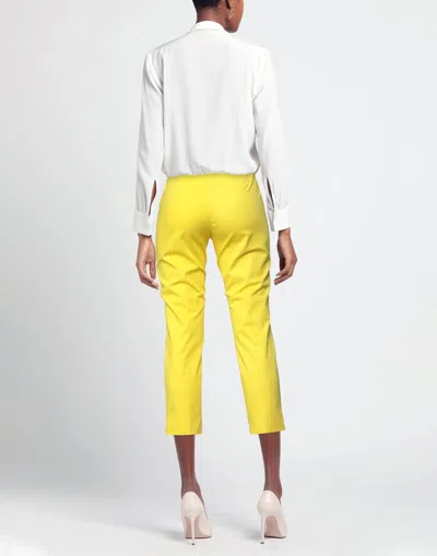 Maxco. Solid Stretch Twill Pants In Yellow