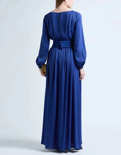 Max Mara Solid Color Flared Skirt In Blue