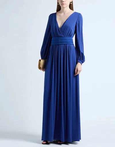Max Mara Solid Color Flared Skirt In Blue