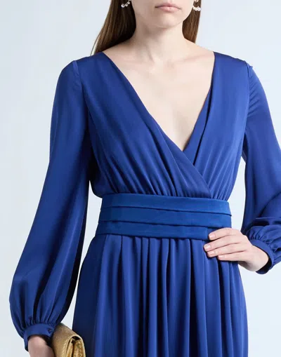 Max Mara Solid Color Flared Skirt In Blue