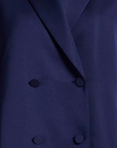 Maxco. Double-breasted Overcoat In Blue