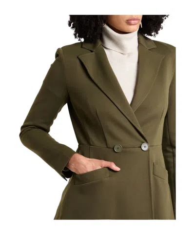 Maxco. Double-breasted Blazer In Green