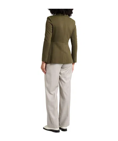 Maxco. Double-breasted Blazer In Green