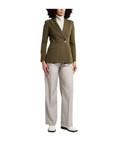 Maxco. Double-breasted Blazer In Green
