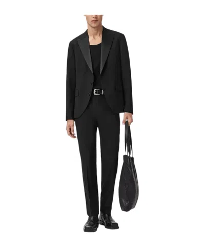 Allsaints Germain Single-breasted Blazer In Black