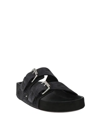 Isabel Marant Solid Color Sandals In Black