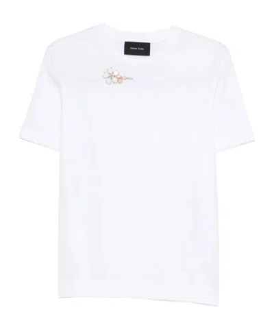 Simone Rocha Appliqué T-shirt In White