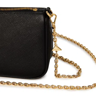 Prada Re-edition 2000 Chain Shoulder Bag In Black
