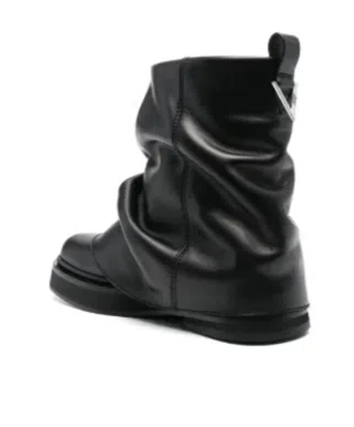 Attico Mini Robin Combat Boot For Women In Black