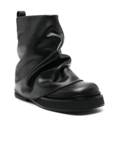 Attico Mini Robin Combat Boot For Women In Black