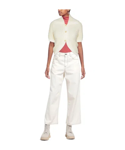 Jacquemus Solid Color Cardigans In Neutral