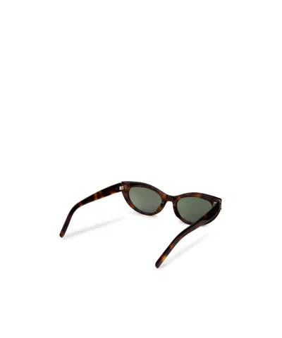 Saint Laurent Full Frame Logo Sunglasses In Pattern